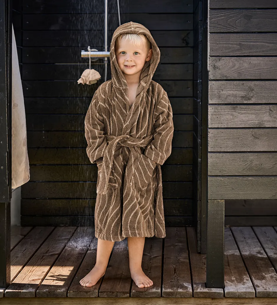 Børn Leander Badekåbe - Woodland - Mocca