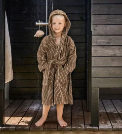Børn Leander Badekåbe - Woodland - Mocca