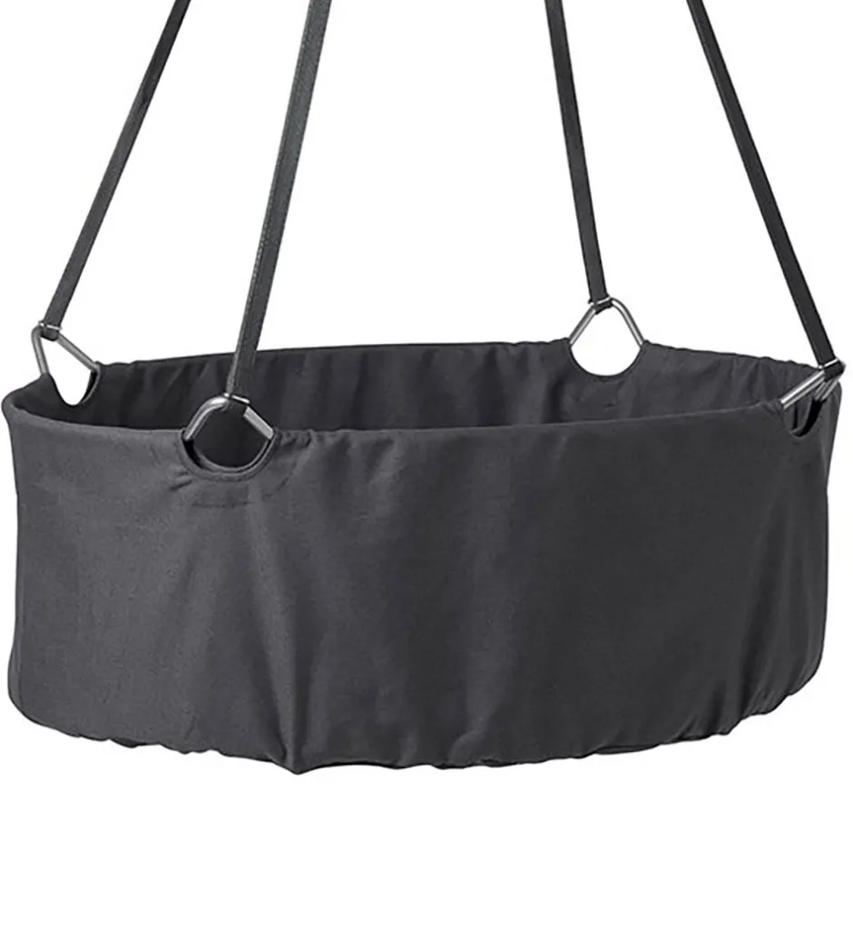 Senge*Leander Classic Vugge m. Madras - 83x50x30 cm - Grå