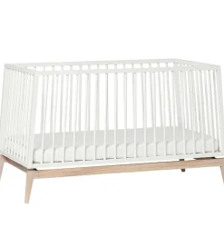 Senge*Leander Luna Babyseng - 140x70 - Hvid/Eg