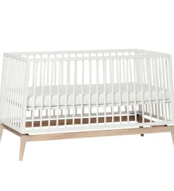 Senge*Leander Luna Babyseng - 140x70 - Hvid/Eg