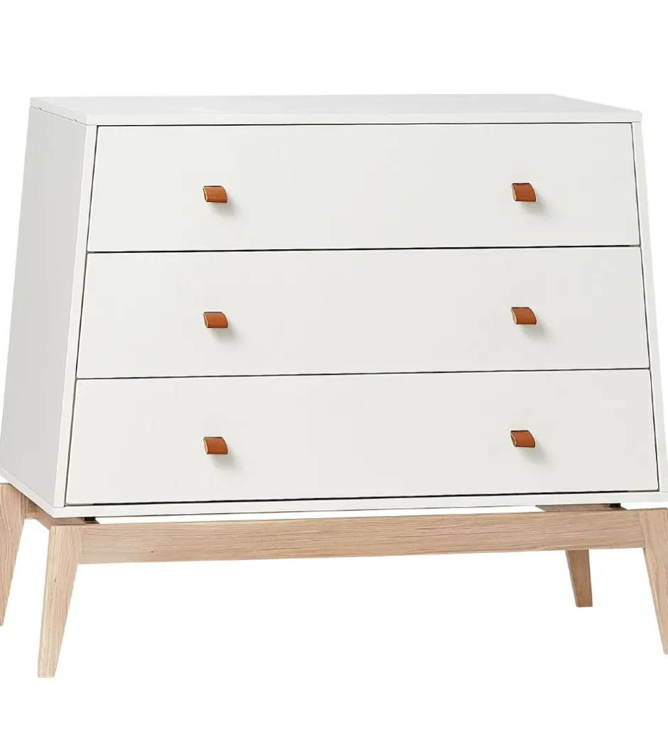Kommoder*Leander Luna Kommode - 103x52x86 - Hvid/Eg