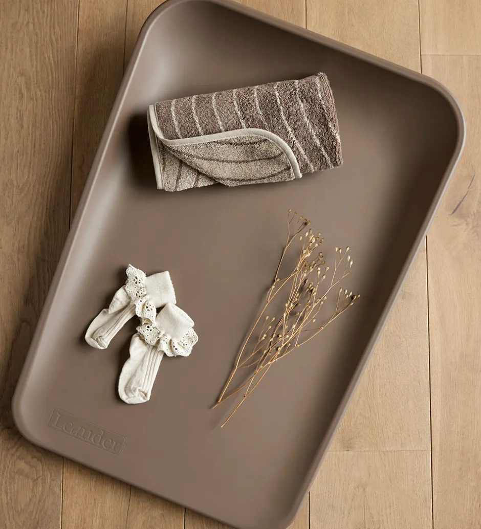 Puslepuder Og -Underlag|Håndklæder*Leander Pusleunderlag - Woodland - 50x65 cm - Mocca