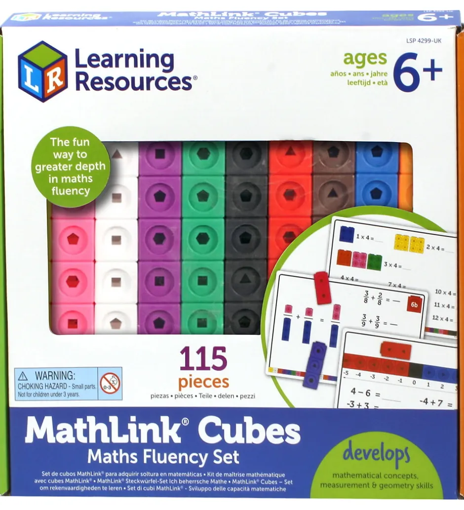Kreasæt*Learning Resources Legetøj MathLink Cubes - Matematik For Begynd