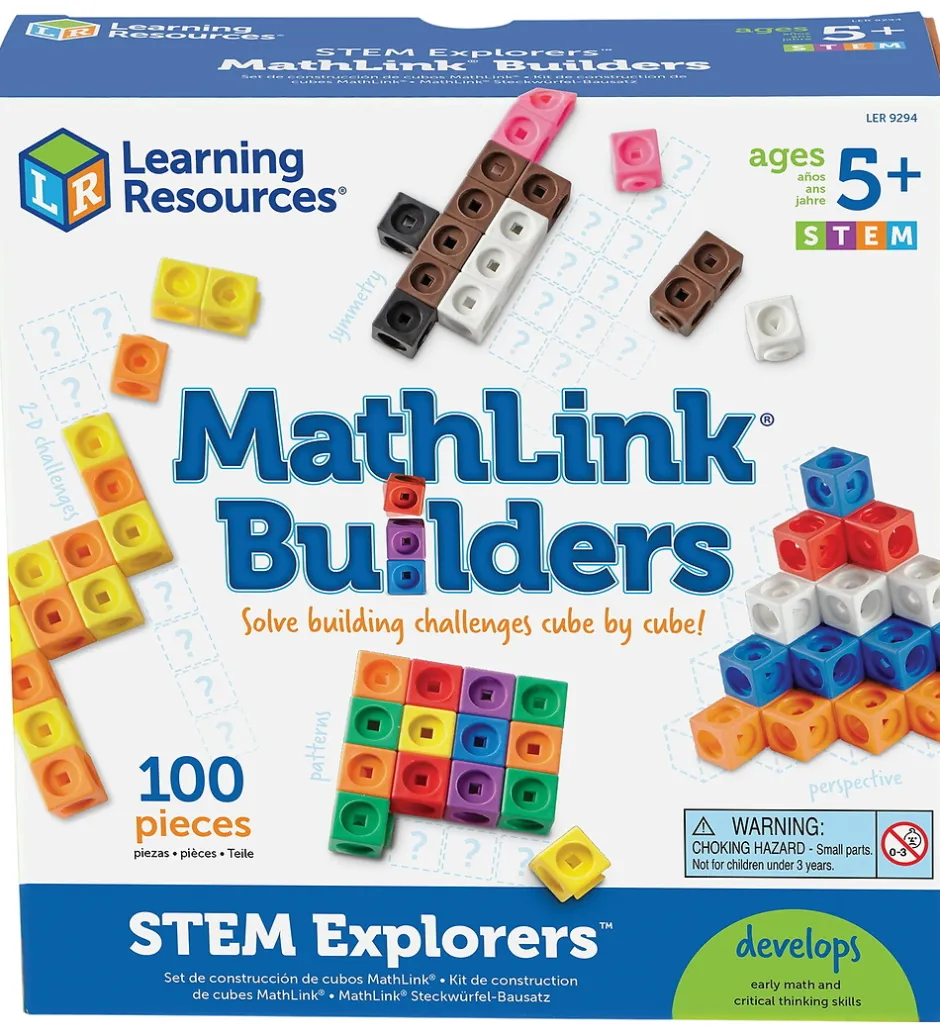 Konstruktionslegetøj*Learning Resources Legetøj - MathLink Cubes - Byg