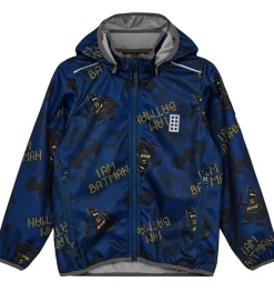 Softshell*LEGO® Wear LEGO® Batman Softshelljakke - LWScout 201 - Mørkeblå m. Print