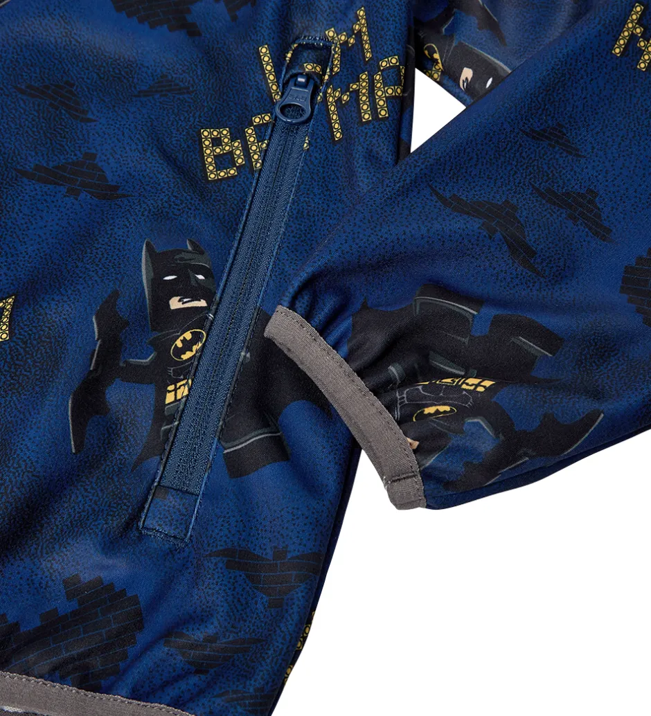 Softshell*LEGO® Wear LEGO® Batman Softshelljakke - LWScout 201 - Mørkeblå m. Print