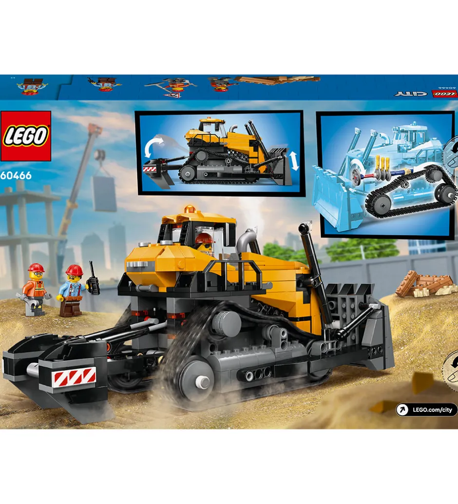 Lego®|Byg Og Klodser*LEGO® City - Gul bulldozer 60466 - 682 dele