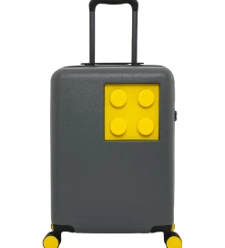 LEGO® Tasker LEGO® Kuffert - Brick 2x2 - 20" - Stone Grey/Bright Yellow