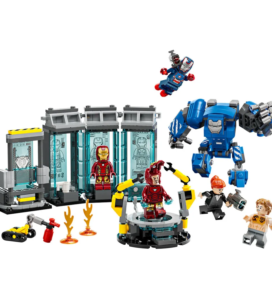 Lego®|Byg Og Klodser*LEGO® Marvel - Iron Mans Laboratorium: Dragt... 76315 - 384 Dele