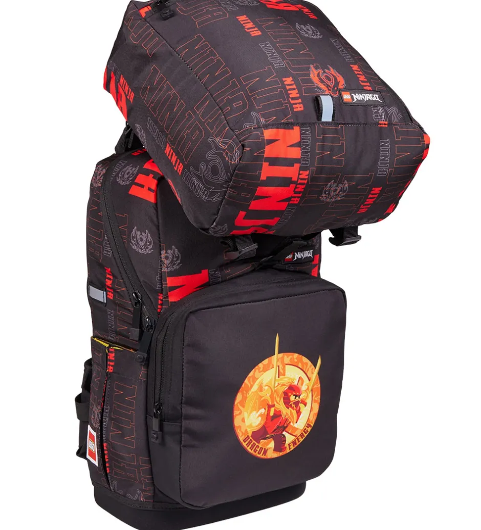 LEGO® Tasker LEGO® Ninjago Skoletaskesæt - Dragon Energy - 20 L - Sort