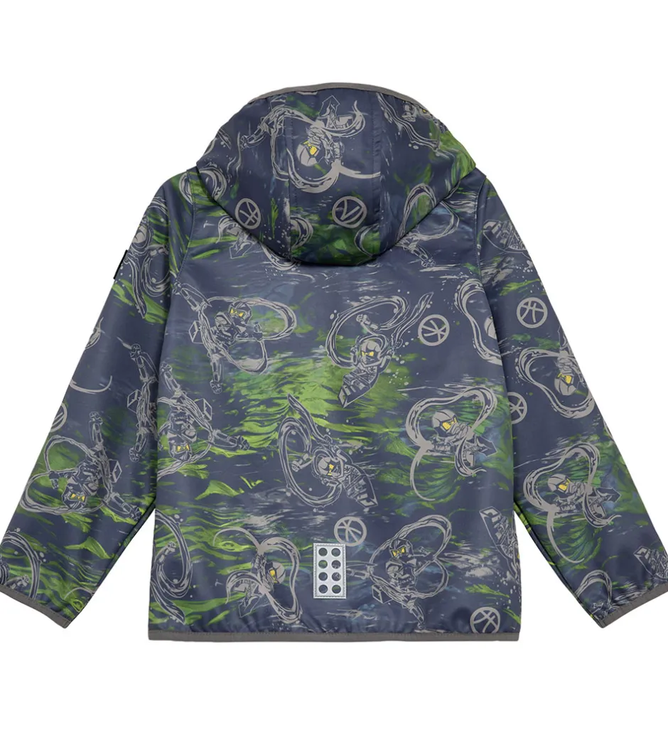 Softshell*LEGO® Wear LEGO® Ninjago Softshelljakke - LWSaku 200 - Dark Blue m. Print