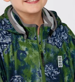 Børn LEGO® Wear LEGO® Ninjago Softshelljakke - LWScout 202 - Twist Of Lime/Grå m