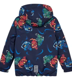 Børn LEGO® Wear LEGO® Ninjago Vinterjakke - LWJaz 712 - Navy m. Ninjaer