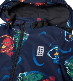 Børn LEGO® Wear LEGO® Ninjago Vinterjakke - LWJaz 712 - Navy m. Ninjaer