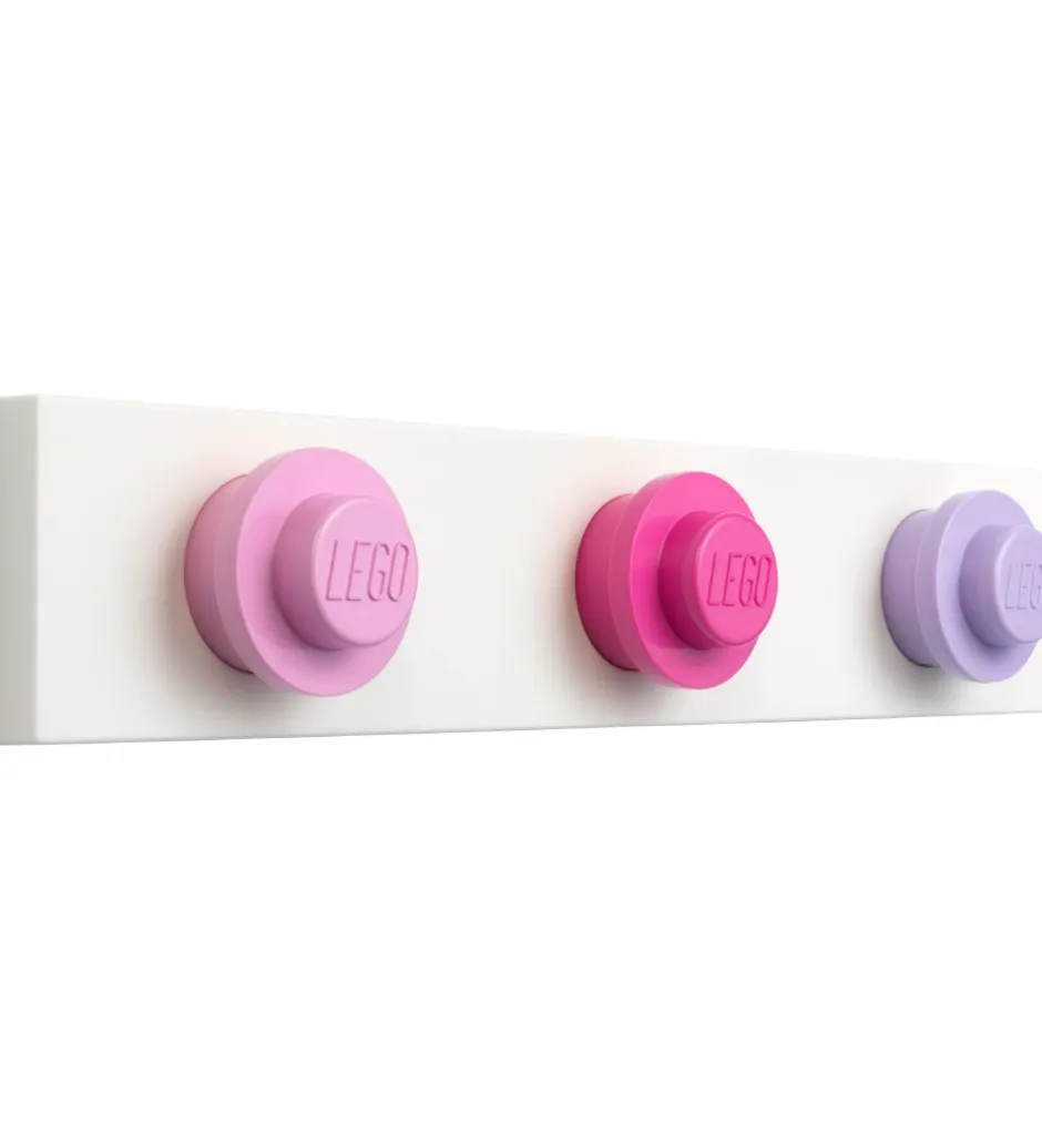 Knager*LEGO® Storage Knagerække - 33 cm - Lilla/Rosa