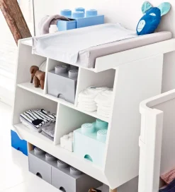 Skuffer*LEGO® Storage Opbevaringsskuffe - 8 Knopper - 50x25x18 - Mørkegr