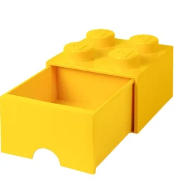 Skuffer*LEGO® Storage Opbevaringsskuffe - 4 Knopper - 25x25x18 - Gul