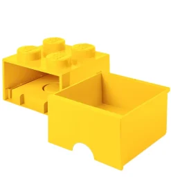 Skuffer*LEGO® Storage Opbevaringsskuffe - 4 Knopper - 25x25x18 - Gul