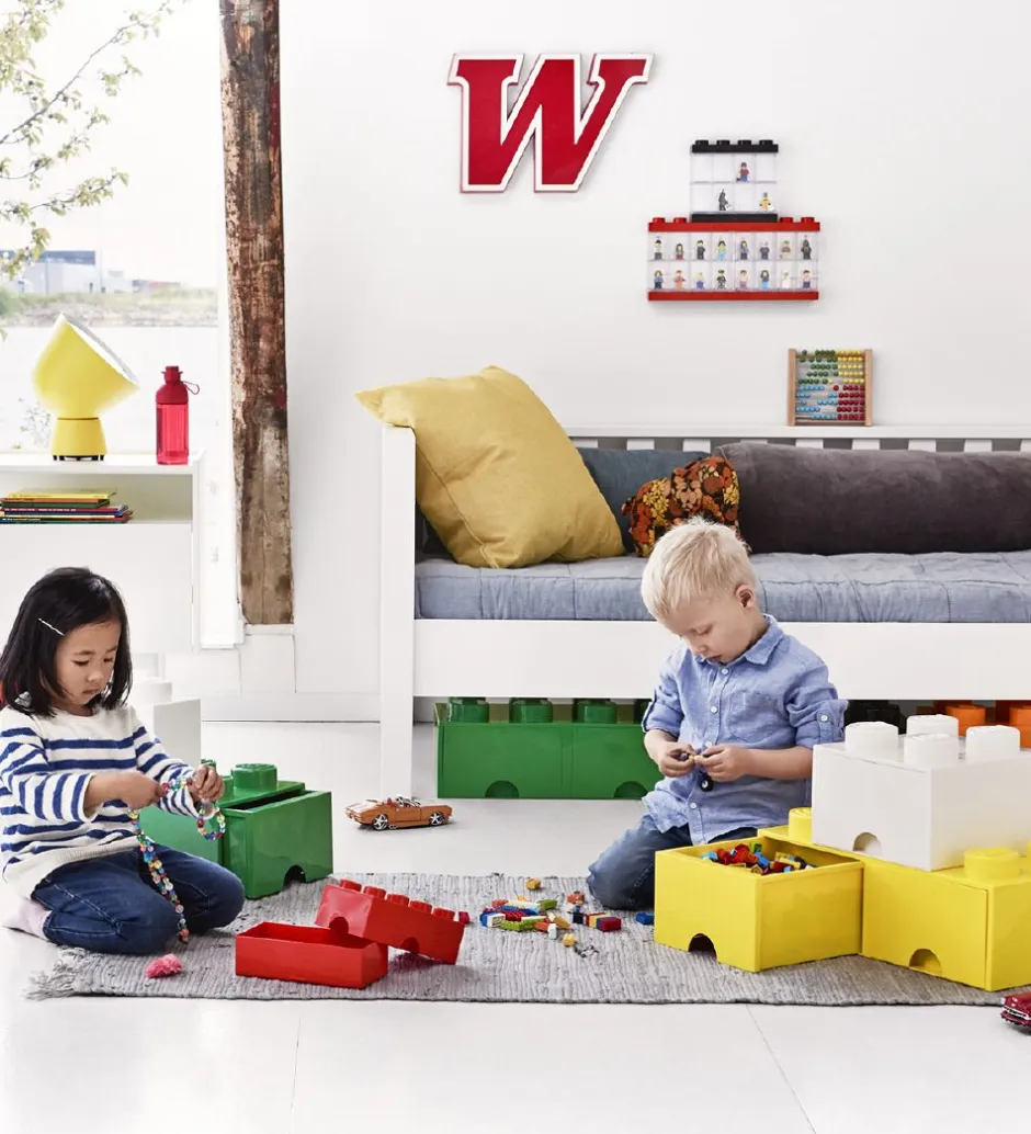 Skuffer*LEGO® Storage Opbevaringsskuffe - 8 Knopper - 50x25x18 - Grøn