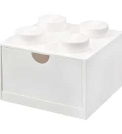 Skuffer*LEGO® Storage Opbevaringsskuffe - 4 Knopper - 15x15x9 - Hvid