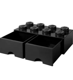 Skuffer*LEGO® Storage Opbevaringsskuffe - 8 Knopper - 50x25x18 - Sort