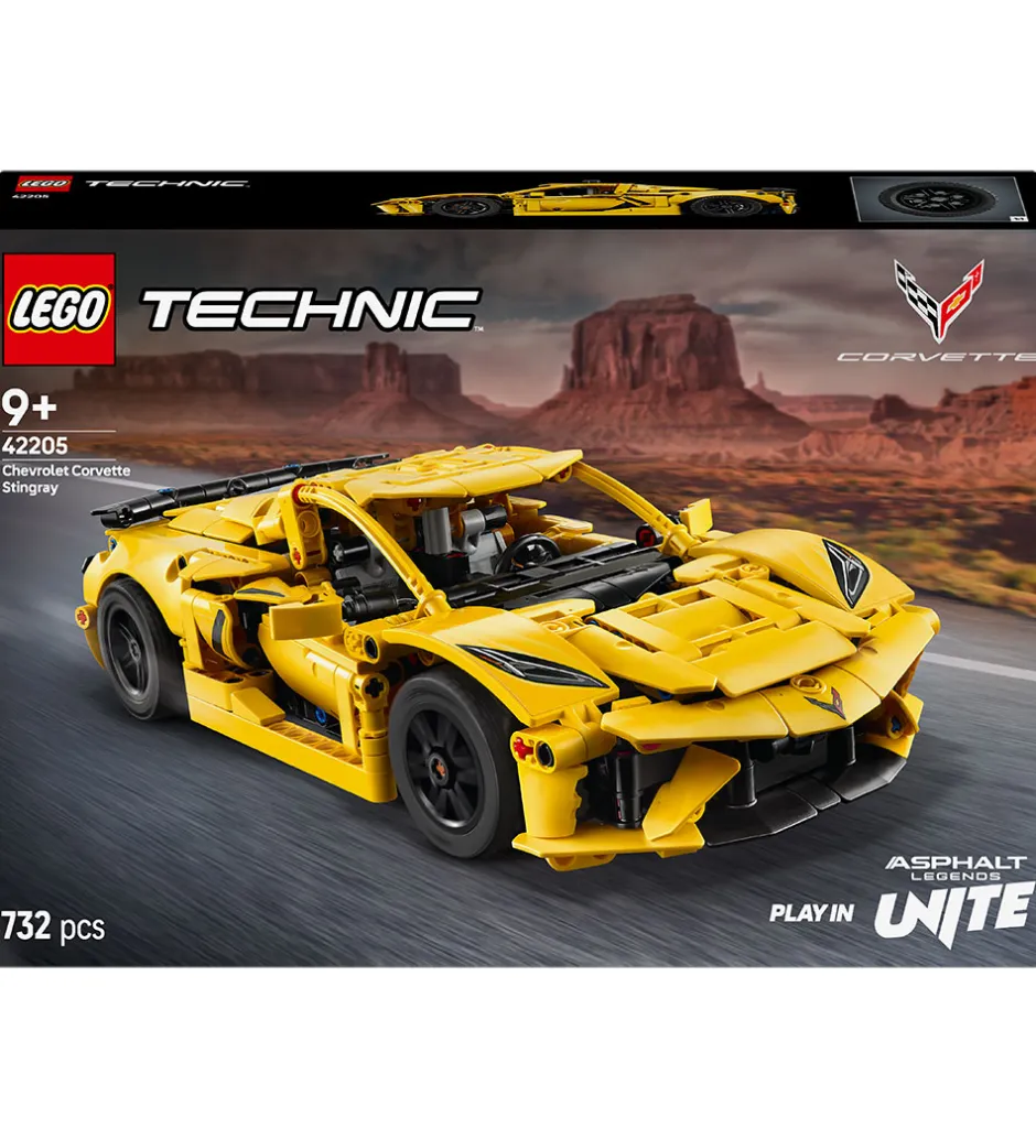 Lego®|Byg Og Klodser*LEGO® Technic - Chevrolet Corvette Stingray 42205 - 732 Dele