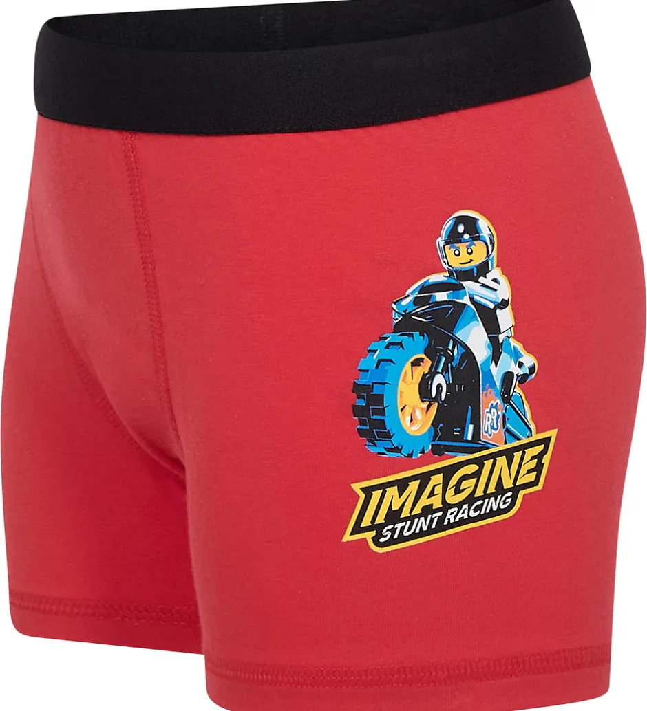 Børn LEGO® Wear City Boxershorts - 3-pak - LwaGan - Blå/Rød