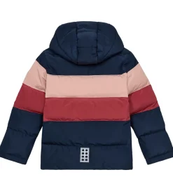 Børn LEGO® Wear Dynejakke - LWJipe 705 - Navy/Dark Rose/Rose/
