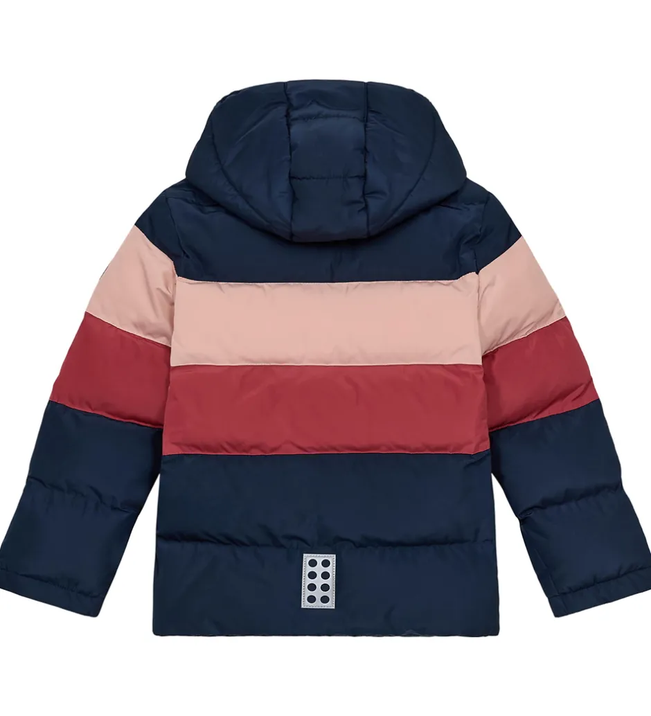 Børn LEGO® Wear Dynejakke - LWJipe 705 - Navy/Dark Rose/Rose/
