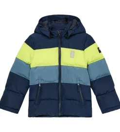 Børn LEGO® Wear Dynejakke - LWJipe 705 - Navy/Blå/Gul