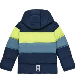 Børn LEGO® Wear Dynejakke - LWJipe 705 - Navy/Blå/Gul