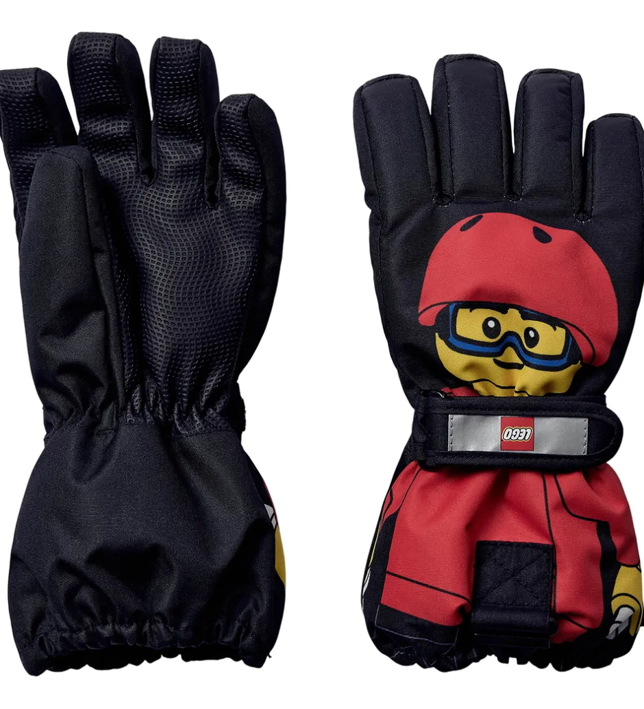 Handsker Og Luffer*LEGO® Wear Handsker - LWAgan 811 - Sort/Rød