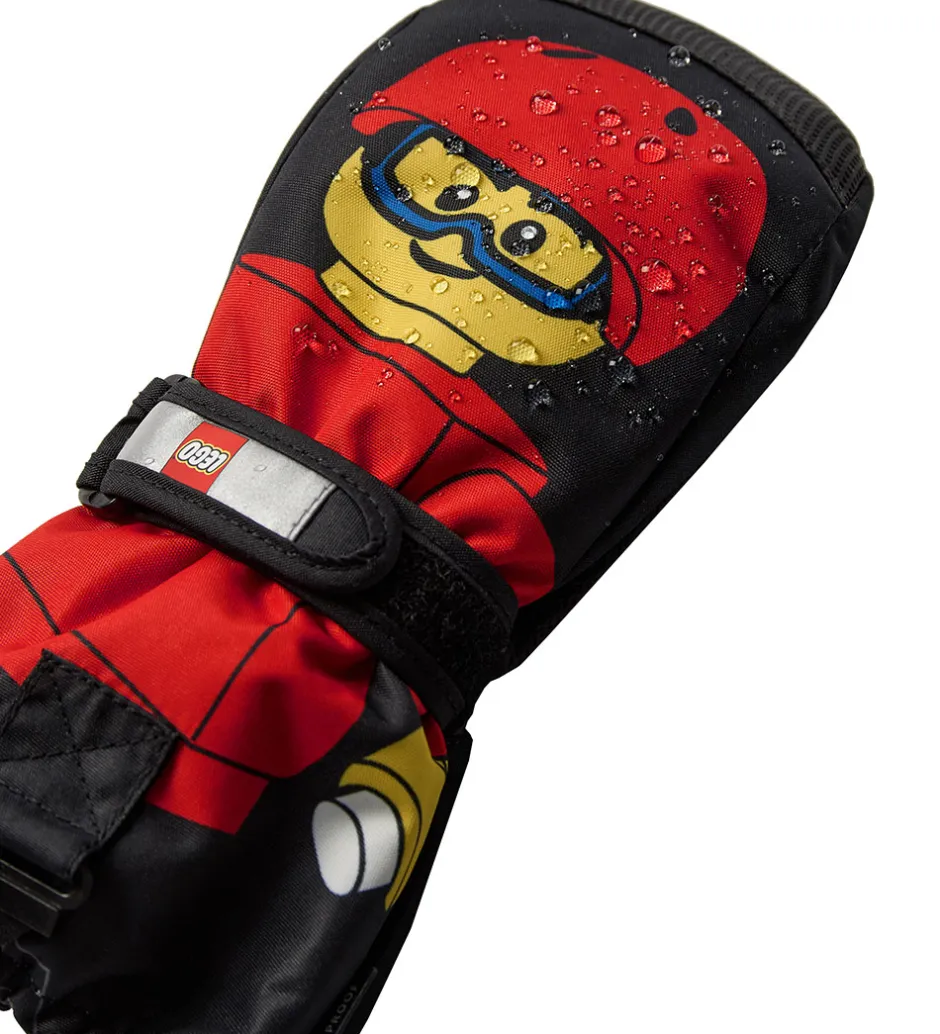 Handsker Og Luffer*LEGO® Wear Luffer - LWAgan 812 - Sort/Rød