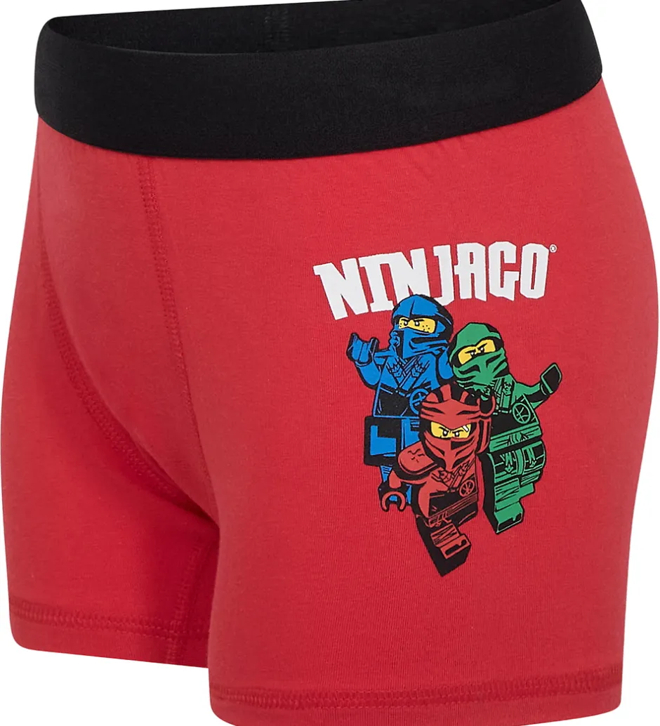 Undertøj*LEGO® Wear Ninjago Boxershorts - 3-pak - LwaGan - Blå/Rød/Grøn