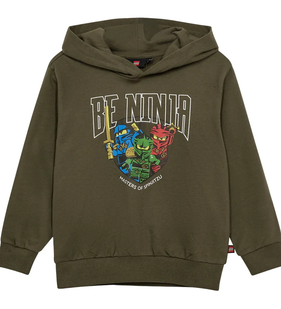 Hættetrøjer*LEGO® Wear Ninjago Hættetrøje - LwsAku - Grøn