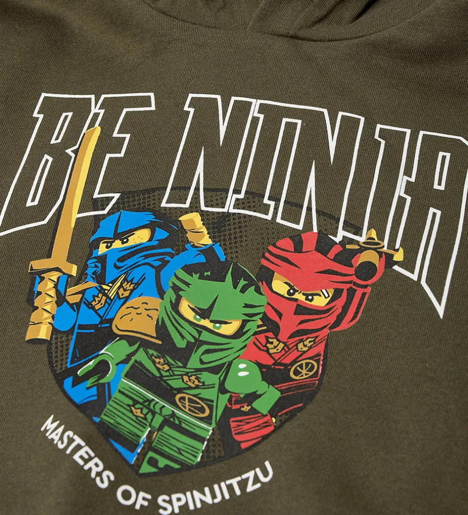 Hættetrøjer*LEGO® Wear Ninjago Hættetrøje - LwsAku - Grøn