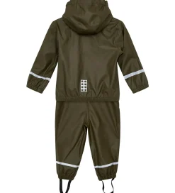Børn LEGO® Wear Regntøj m. Seler - PU - LWJivan 200 - Dark Khaki