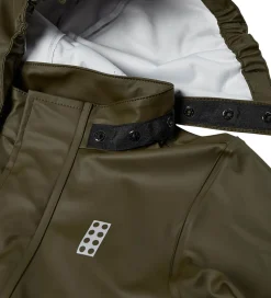 Børn LEGO® Wear Regntøj m. Seler - PU - LWJivan 200 - Dark Khaki