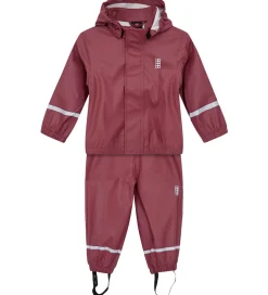 Børn LEGO® Wear Regntøj m. Seler - PU - LWJivan 200 - Mørk Rosa