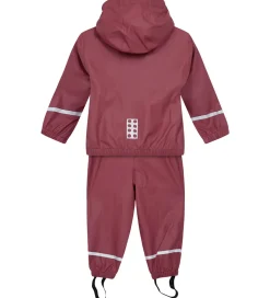 Børn LEGO® Wear Regntøj m. Seler - PU - LWJivan 200 - Mørk Rosa