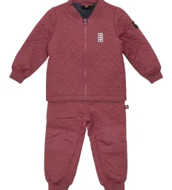 Børn LEGO® Wear Termotøj m. Fleece - Quiltet - LWSaku 612 - Mørk Rosa