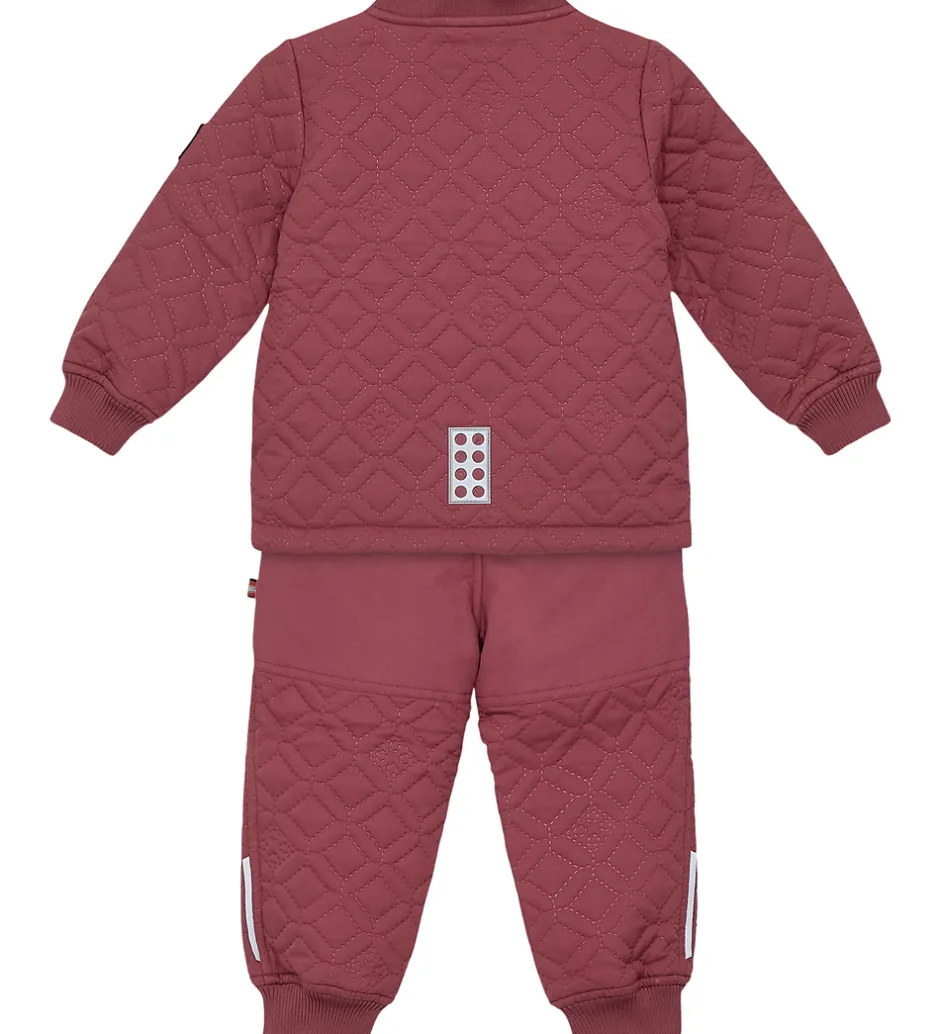 Børn LEGO® Wear Termotøj m. Fleece - Quiltet - LWSaku 612 - Mørk Rosa