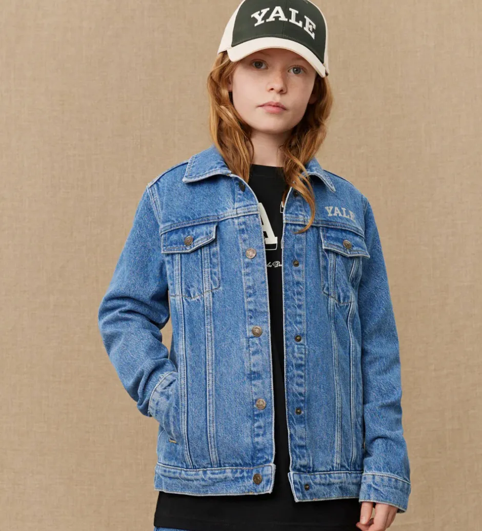 Børn Les Deux Denimjakke - Rally Yale - Medium Indigo Wash
