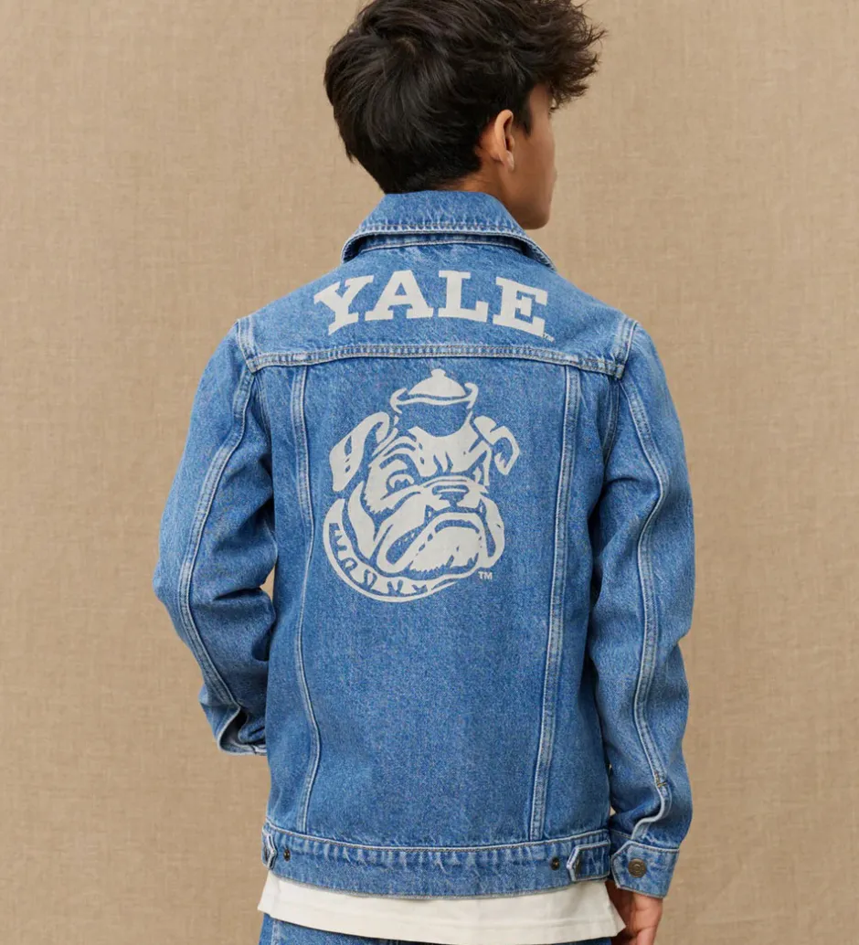 Børn Les Deux Denimjakke - Rally Yale - Medium Indigo Wash