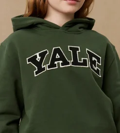 Børn Les Deux Hættetrøje - Yale - Grøn/Sort