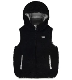 Børn Levis Dynevest m. Fleece - Vendbar - Sølv/Sort