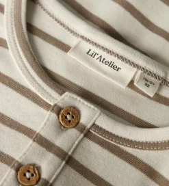 Bluser|Drengetøj*Lil Atelier Lil' Atelier Bluse - NmmLimia - Turtledove/ Sephia Tint