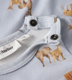 Børn Lil Atelier Lil' Atelier Body l/æ - NbmLayo - Gray Dawn/ Deer