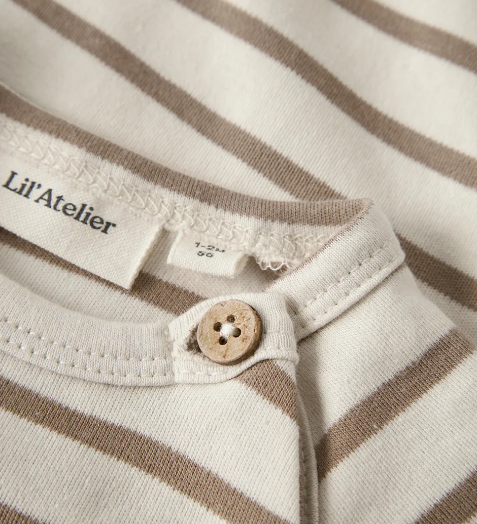 Børn Lil Atelier Lil' Atelier Body l/æ - NbmLimia - Turtledove/ Sephia Tint